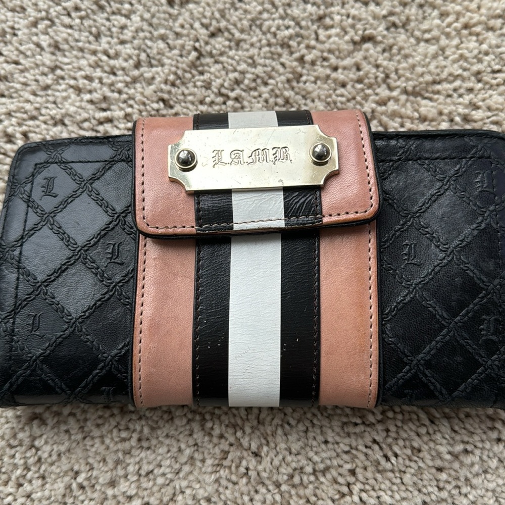L.A.M.B leather wallet